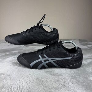ASICS Rhythmic 3 Women's 9.5 Black Silver S576N Dance Studio Training Shoes